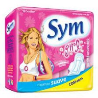 Absorvente SYM GIRLS COM ABAS 